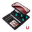 For iPhone 16 Pro Magnetic Case BETOPNICE Detachable PU Leather Phone Cover with Strap - Black - 3