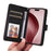 For iPhone 16 Pro Magnetic Case BETOPNICE Detachable PU Leather Phone Cover with Strap - Black - 7