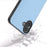 ABEEL For iPhone 16 Case Genuine Cow Leather Coated PC+TPU Hybrid Phone Cover - Blue - 3