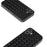 For iPhone 16 Case Woven Texture PU Leather Coated PC+TPU Mobile Phone Cover - Black - 2