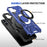 For iPhone 16 Plus Case Compatible with MagSafe Kickstand TPU+PC Phone Cover - Navy Blue - 5