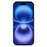 KADEM For iPhone 16 Plus Case Gradient Glitter Flower TPU Phone Cover with Lanyards - Blue - 2