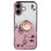 KADEM For iPhone 16 Plus Case TPU Phone Cover Glitter Gradient Ring Kickstand Function - Rose Gold - 1