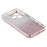 KADEM For iPhone 16 Pro Max Case TPU Gradient Flowers Phone Cover Ring Kickstand - Rose Gold - 5