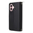 R20 For iPhone 16 Case Zipper Pocket PU Leather Wallet Phone Cover with Hand Strap - Black - 7