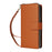 R20 For iPhone 16 Pro Max Case Zipper PU Leather Phone Cover with 9 Card Slots - Brown - 6