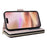 For iPhone 16 Leather Case Zipper Wallet Phone Bag with Shoulder Strap and Hand Strap - Beige - 4