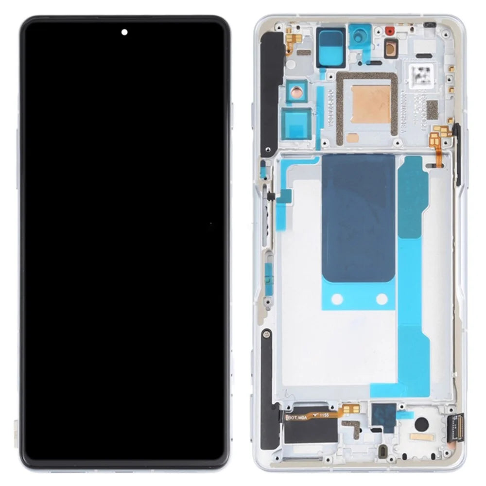 For Xiaomi Poco F3 GT / Redmi K40 Gaming Grade C LCD Screen and Digitizer Assembly + Frame Part (TFT Technology) (Without Logo) - Silver - 1