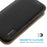 DUX DUCIS Hivo Series Phone Case for iPhone 14 Pro Full Protection Genuine Leather Folio Flip Wallet Cover Stand RFID Blocking Shell - Black - 6