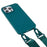 For iPhone 16 Pro Lanyard Case TPU Soft Matte Phone Cover - Dark Green - 3