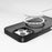 For iPhone 16 Pro Magnetic Case TPU+PC Phone Cover Matte Skin-Friendly Touch - Black - 2