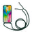 For iPhone 16 Pro Max Case TPU Soft Shockproof Phone Cover with Adjustable Lanyard - Dark Green - 2