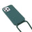For iPhone 16 Pro Max Case TPU Soft Shockproof Phone Cover with Adjustable Lanyard - Dark Green - 3