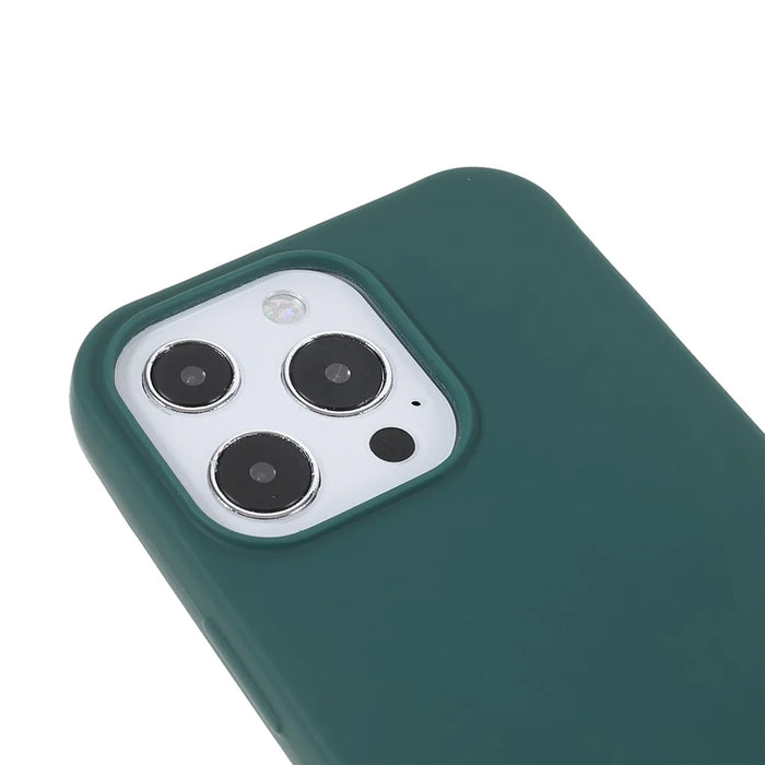 For iPhone 16 Pro Max Case TPU Soft Shockproof Phone Cover with Adjustable Lanyard - Dark Green - 4