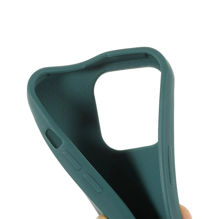 For iPhone 16 Pro Max Case TPU Soft Shockproof Phone Cover with Adjustable Lanyard - Dark Green - 6