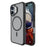 For iPhone 16 Magnetic Case Carbon Fiber Texture TPU+PC Phone Cover Compatible with MagSafe - Black - 2