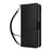 R20 For iPhone 13 Pro Max Case Zipper Wallet Phone Leather Cover with Hand Strap - Black - 6