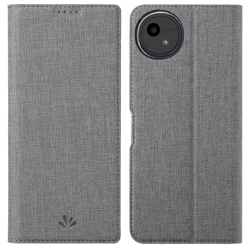 VILI DMX Series For Sharp Aquos Wish4 Case Card Slot PU Leather Stand Phone Cover - Grey - 1