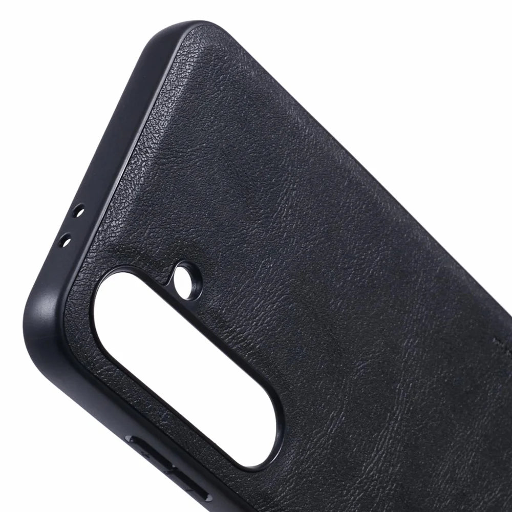 X-LEVEL Bojue-3 Series For Samsung Galaxy A25 5G (Global) (161.0 X 76.5 X 8.3mm) Case PU Leather Phone Back Cover - Black - 6