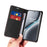 BETOPNICE 003 For OnePlus Ace 3 Pro 5G Leather Case Stand Wallet Phone Cover - Black - 6