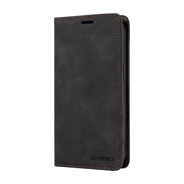 BETOPNICE 003 For OnePlus Ace 3 Pro 5G Leather Case Stand Wallet Phone Cover - Black - 7