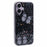 AW Series For iPhone 16 Plus Case Epoxy PVC Butterfly TPU Aesthetics Phone Cover - Black - 1
