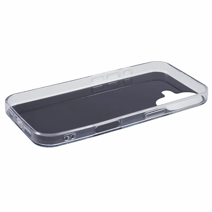 AW Series For iPhone 16 Plus Case Epoxy PVC Butterfly TPU Aesthetics Phone Cover - Black - 4