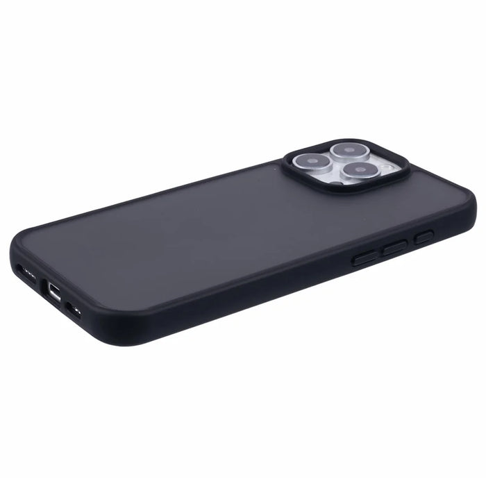 X-LEVEL For iPhone 16 Pro Case Acrylic + TPU Rubberized Shockproof Phone Cover - Black - 5