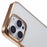 X-LEVEL For iPhone 16 Pro Max Case Clear PC Back Electroplated Phone Cover - Gold - 6