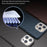 For iPhone 15 Pro Max Case Compatible with MagSafe Hard PC Phone Cover Carbon Fiber Pattern - Blue / Green - 2