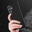 For Samsung Galaxy S24 Ultra Magnetic Case Carbon Fiber Pattern Hard PC Phone Cover - Black / Blue - 3