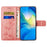 For iPhone 16 Pro Case PU Leather Wallet Phone Cover Butterfly Flower Pattern - Pink - 2