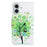 For iPhone 16 Case Pattern Printing PU Leather Wallet Phone Cover Stand View - Green Tree - 5