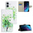 For iPhone 16 Case Pattern Printing PU Leather Wallet Phone Cover Stand View - Green Tree - 6