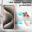 For iPhone 13 Pro Case Acrylic+TPU Reinforced Corners Protective Cover with Lens Film - Pink - 4