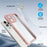 For iPhone 13 Pro Case Acrylic+TPU Reinforced Corners Protective Cover with Lens Film - Pink - 5