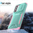 For Samsung Galaxy A55 5G Shockproof Case PC+TPU Phone Shell with Sliding Camera Cover - Green / Pink - 3