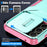 For Samsung Galaxy A55 5G Shockproof Case PC+TPU Phone Shell with Sliding Camera Cover - Green / Pink - 5