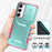 For Samsung Galaxy A55 5G Shockproof Case PC+TPU Phone Shell with Sliding Camera Cover - Green / Pink - 6