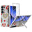 GW181 For Samsung Galaxy Z Fold6 5G Case Pattern Design Hard PC Kickstand Phone Cover - Big Heart - 1