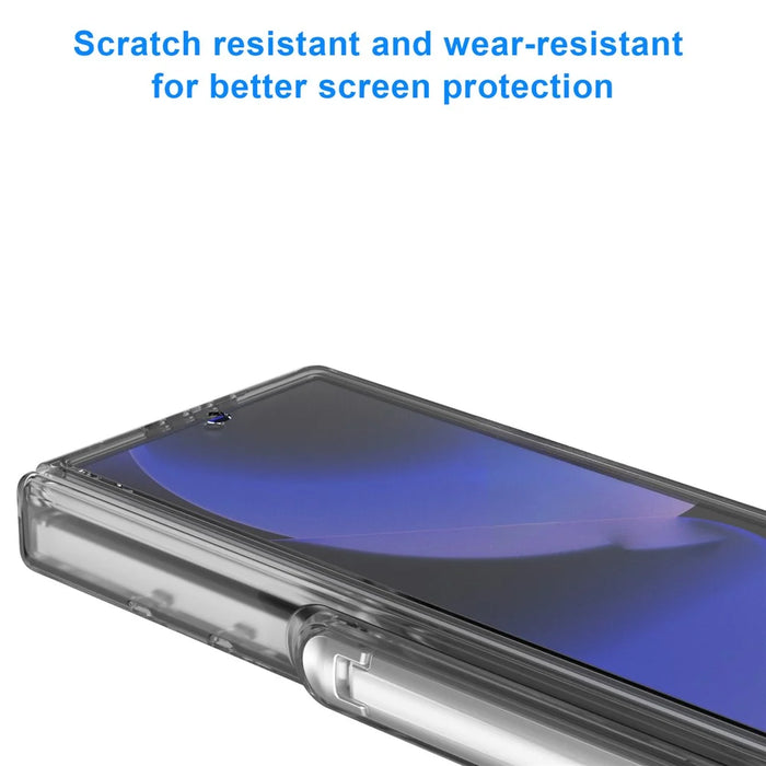 GW181 For Samsung Galaxy Z Fold6 5G Case Pattern Design Hard PC Kickstand Phone Cover - Big Heart - 5