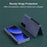GW181 For Samsung Galaxy Z Fold6 5G Case Rubberized Hard PC Kickstand Phone Cover - Navy Blue - 2
