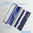 GW181 For Samsung Galaxy Z Fold6 5G Case Rubberized Hard PC Kickstand Phone Cover - Navy Blue - 4