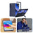 GW181 For Samsung Galaxy Z Fold6 5G Case Rubberized Hard PC Kickstand Phone Cover - Navy Blue - 6
