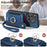 D4 For OnePlus 12 5G Case PU Leather RFID Blocking Back Cover Ring Holder Card Slots - Blue - 7