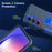 For Samsung Galaxy A35 5G Case Shockproof TPU+PC Kickstand Phone Protector - Sapphire / Dark Blue - 4