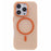 For iPhone 13 Pro Max Case Compatible with MagSafe TPU Translucent Back Phone Cover - Orange - 3