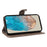 For Samsung Galaxy M35 5G PU Leather Cases Flower Pattern Wallet Stand Phone Cover with Strap - Grey - 3