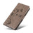 For Samsung Galaxy M35 5G PU Leather Cases Flower Pattern Wallet Stand Phone Cover with Strap - Grey - 6
