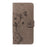 For Samsung Galaxy M35 5G PU Leather Cases Flower Pattern Wallet Stand Phone Cover with Strap - Grey - 7